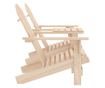 Градински столове Adirondack с масичка за чай, масивна дървесина от ела thumbnail 3