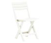 Sklopive vrtne stolice, 2 kom., bijele, plastika