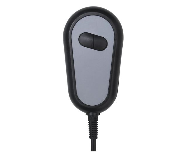 Električna podesiva masažna fotelja, antracit, eko koža