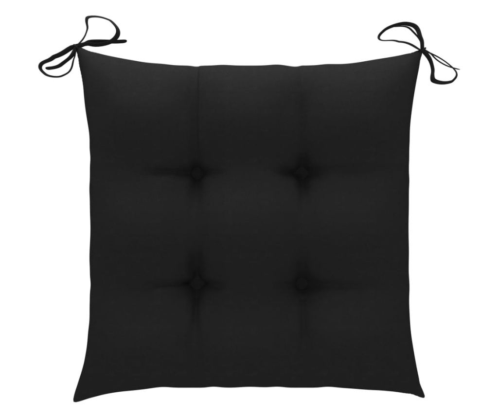 Градински сгъваеми столове, 2 бр., с възглавници, бамбук - 8