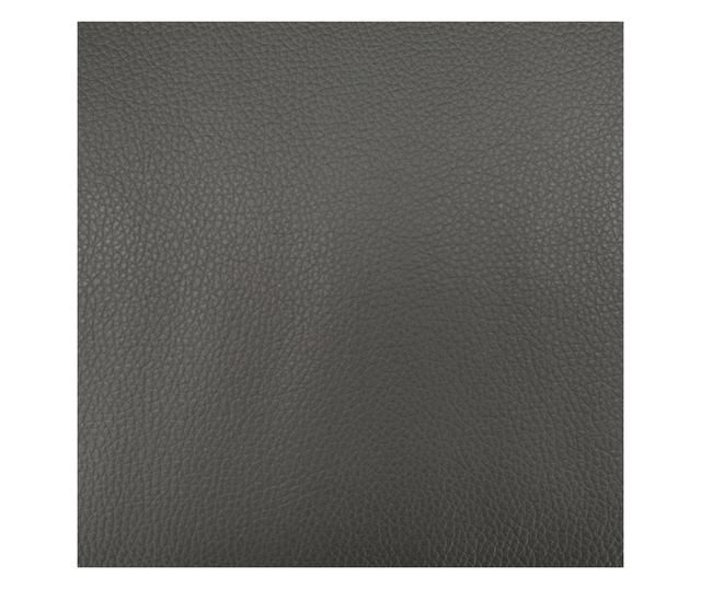 Naslonjač za masažu s tabureom, sivi, umjetna koža