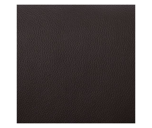 Naslonjač za masažu s tabureom, smeđi, umjetna koža