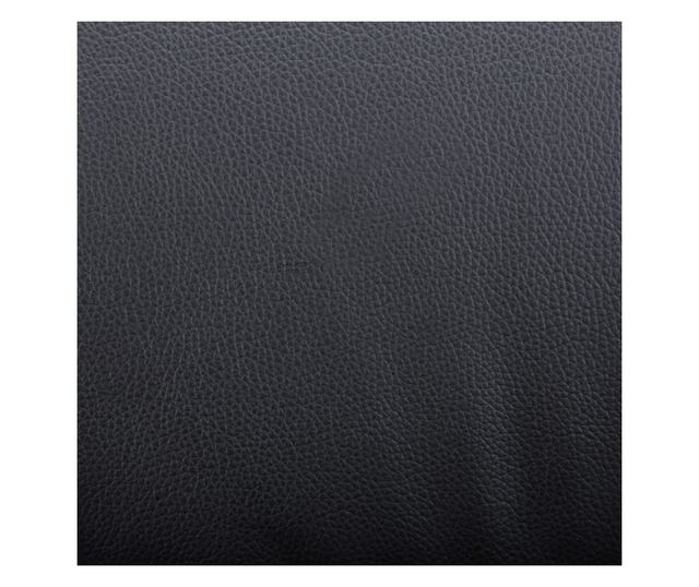 Masažna fotelja s taburetom, crna, umjetna koža