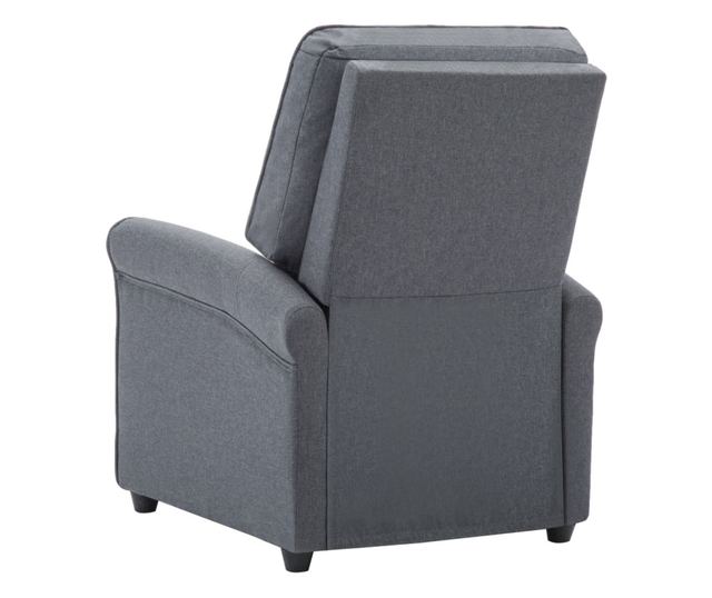 Naslonjač za masažu na razvlačenje, tamno siva, tekstilni materijal