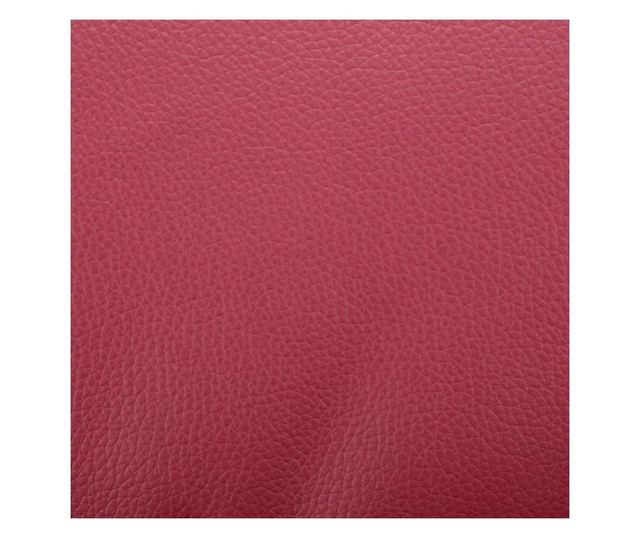 Naslonjač za masažu s tabureom, vinsko crvena, umjetna koža