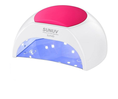 SUNUV körömlámpa, professzionális, UV LED 48W, , kettős, időzítő, mozgásérzékelő, mágneses kioldás
