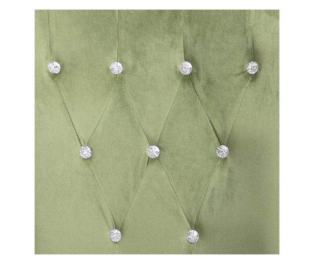 Kuhinjska stolica s naslonima za ruke, svijetlozelena, baršun