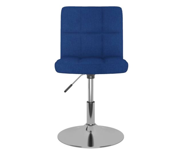 Zakretne kuhinjske stolice, 2 kom., plave, tekstil