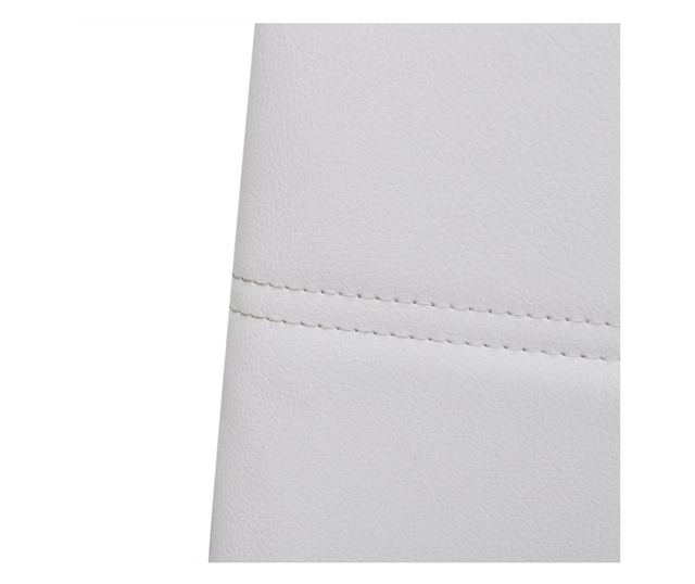 Kuhinjske stolice, 2 kom., bijele, umjetna koža