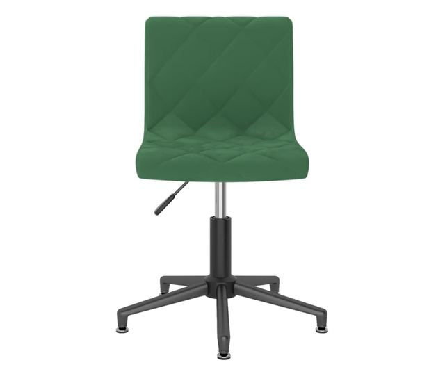 Zakretne kuhinjske stolice, 6 kom, tamnozelene, baršun