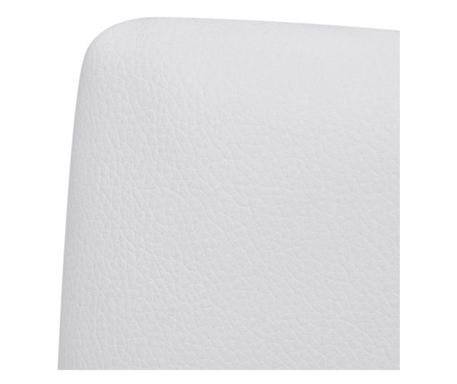 Kuhinjska konzolna stolica, 6 kom., bijela, ekološka koža