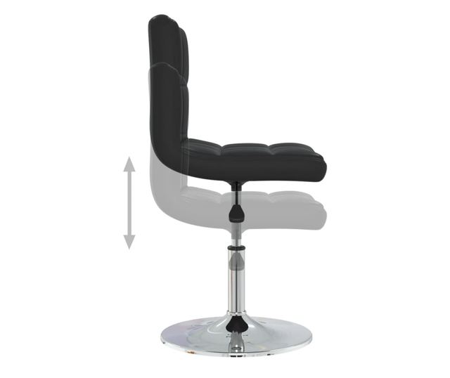 Kuhinjske stolice, 4 kom, crne, umjetna koža