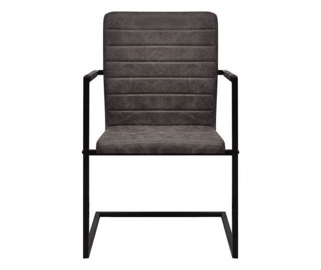 Kuhinjska konzolna stolica, 4 kom., smeđa, ekološka koža