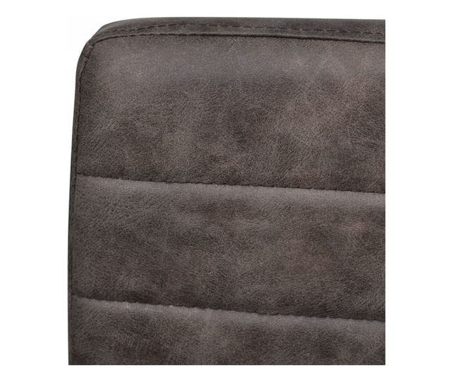 Kuhinjska konzolna stolica, 4 kom., smeđa, ekološka koža