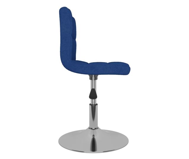 Zakretne kuhinjske stolice, 2 kom., plave, tekstil