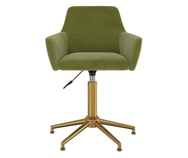 Zakretne kuhinjske stolice, 2 kom., svijetlozelene, baršun