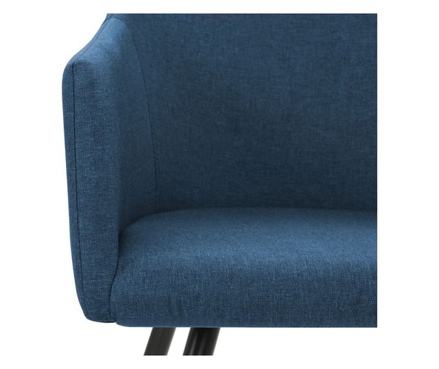 Kuhinjske stolice, 2 kom., plave, tekstilni materijal