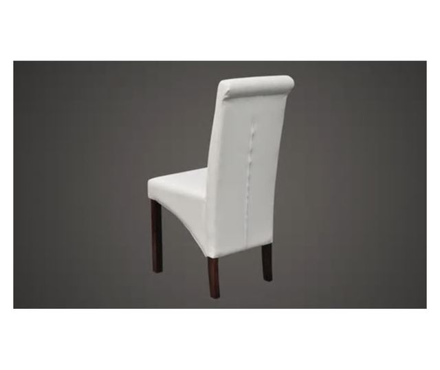 Kuhinjske stolice, 2 kom., bijele, umjetna koža