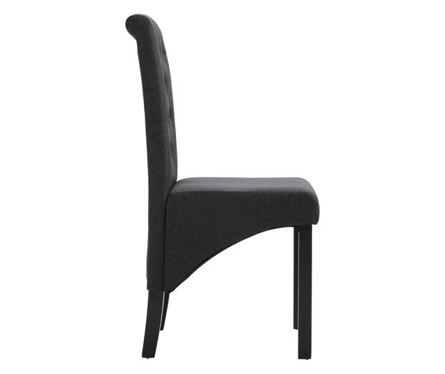 Kuhinjske stolice, 2 kom., tamno siva, tekstil