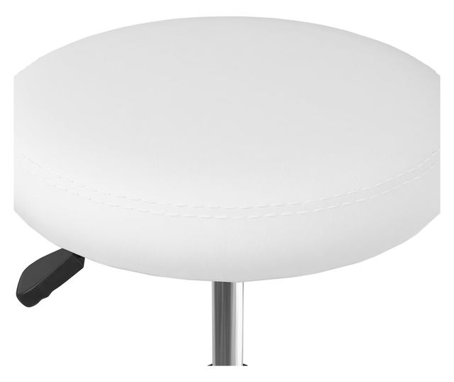 Stolice za kuhinju, 4 kom., bijele, ekološka koža