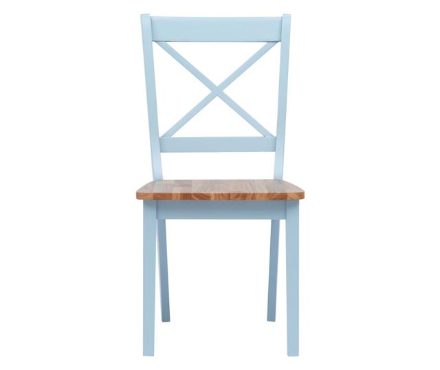 Kuhinjske stolice, 2 kom, siva i svijetlo drvo, hevea drvo