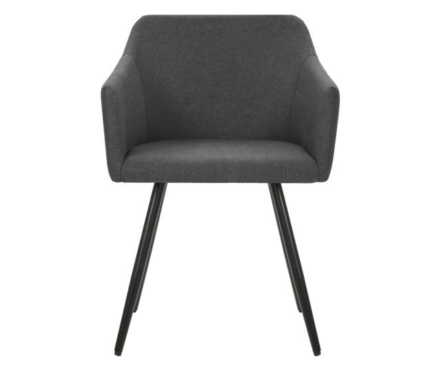 Kuhinjske stolice, 2 kom., tamno siva, tekstil