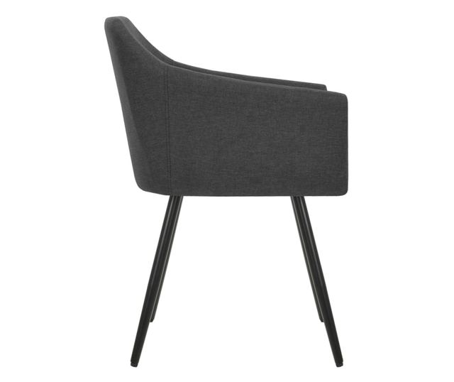 Kuhinjske stolice, 2 kom., tamno siva, tekstil