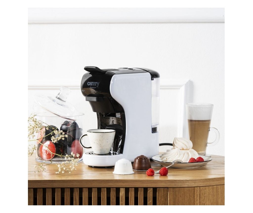Espressor pentru cafea măcinată și capsule 9in1 Camry CR 4414, 3000W, 19 bar, Negru/alb - 10