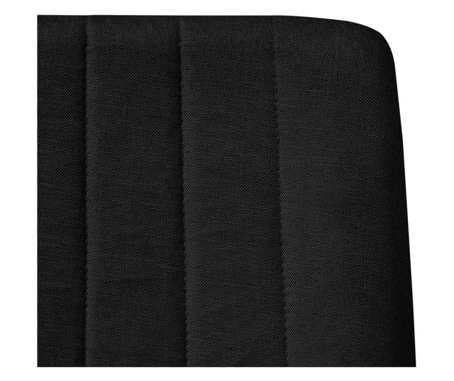 Kuhinjske stolice, 2 kom., crne, tekstilni materijal