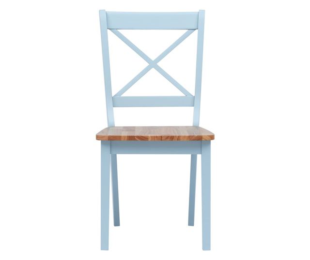 Kuhinjske stolice, 4 kom, siva i svijetlo drvo, hevea drvo