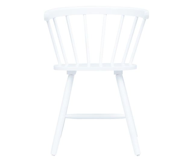 Kuhinjske stolice, 4 kom., bijele, masivno drvo hevea