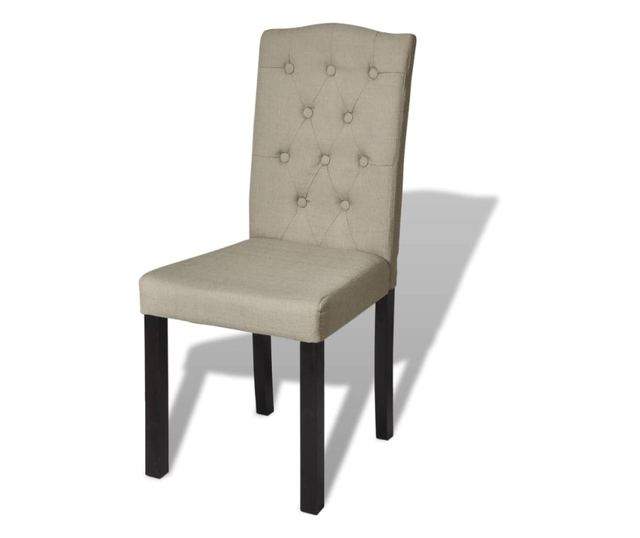 Stolice za blagovaonicu, 4 kom., smeđe, tekstilni materijal