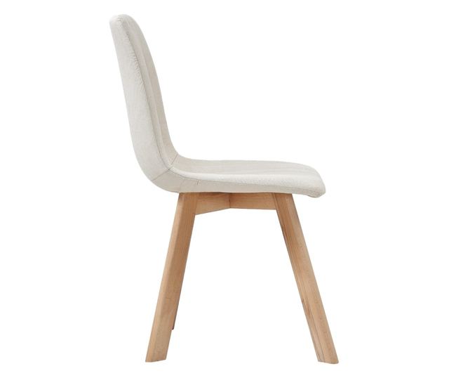 Stolice za blagovaonicu, 4 kom., krem, tekstilni materijal