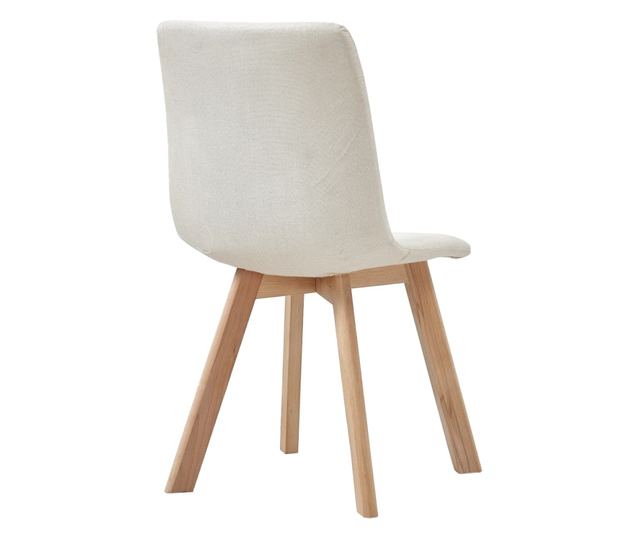 Stolice za blagovaonicu, 4 kom., krem, tekstilni materijal