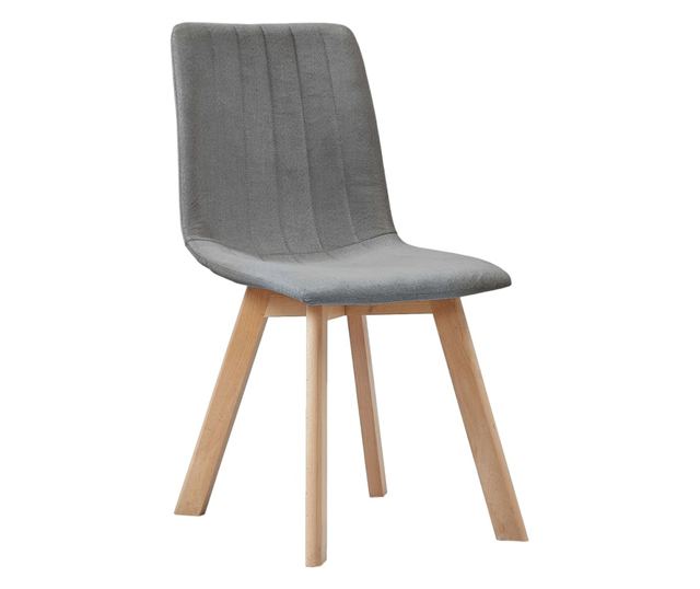 Kuhinjske stolice, 4 kom., svijetlosiva, tekstil