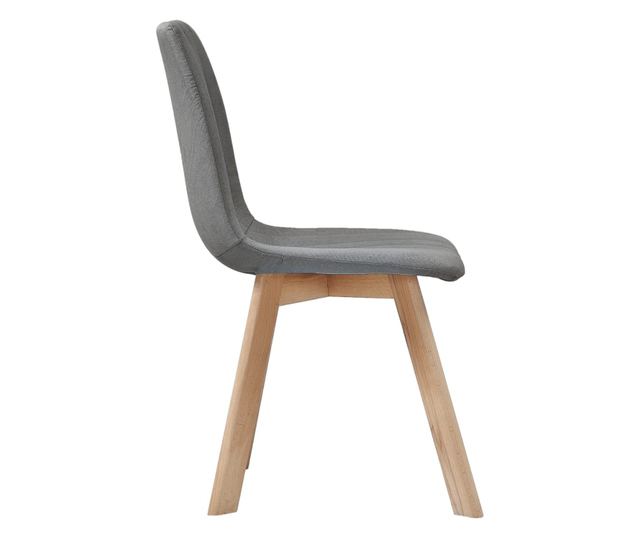 Kuhinjske stolice, 4 kom., svijetlosiva, tekstil