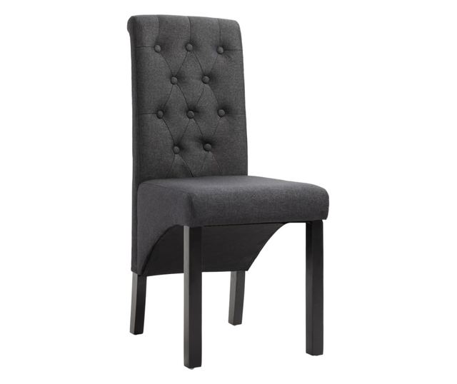 Kuhinjske stolice, 2 kom., tamno siva, tekstil