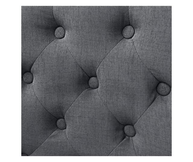 Vrtljivi jedilni stoli, komplet 4, temno sivi, blago