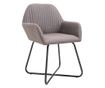 Kuhinjske stolice, 4 kom., sivo taupe, tekstilni materijal