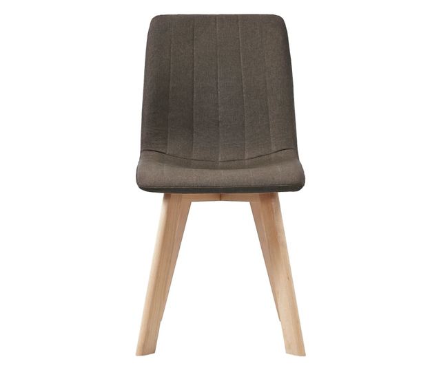 Stolice za blagovaonicu, 4 kom., smeđe, tekstilni materijal