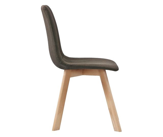 Stolice za blagovaonicu, 4 kom., smeđe, tekstilni materijal