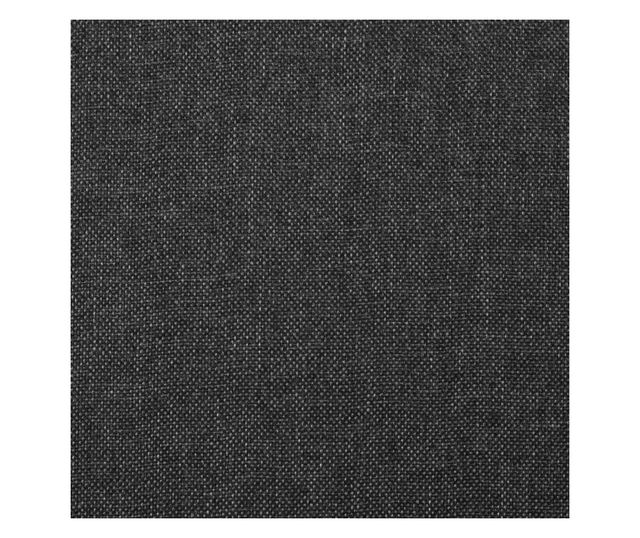 Vrtljivi jedilni stoli, komplet 4, temno sivi, blago