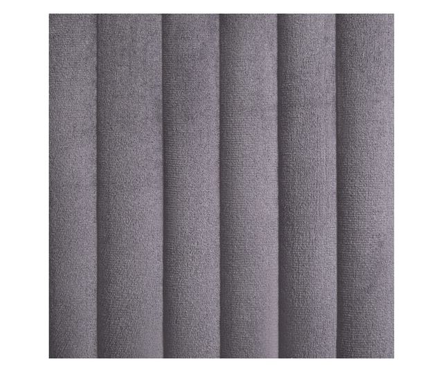 Kuhinjski stoli, 2 kosa, sivi, žamet