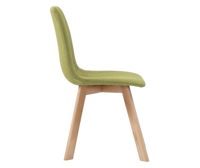 Stolice za kuhinju, 4 kom., zelene, tekstilni materijal