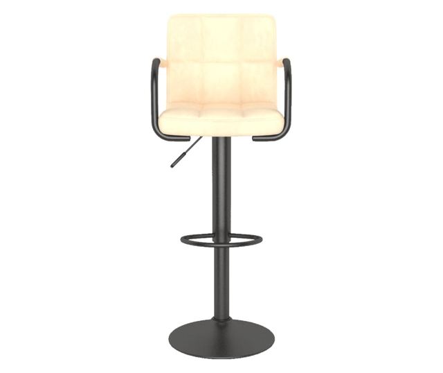 Barski stolček krem žamet