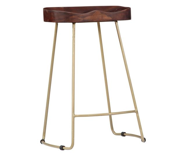 Scaune de bar Gavin, 2 buc., lemn masiv de mango