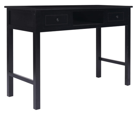 fekete fa íróasztal 110 x 45 x 76 cm