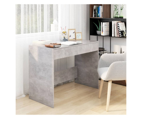Pisalna miza betonsko siva 101x50x76,5 cm iverna plošča