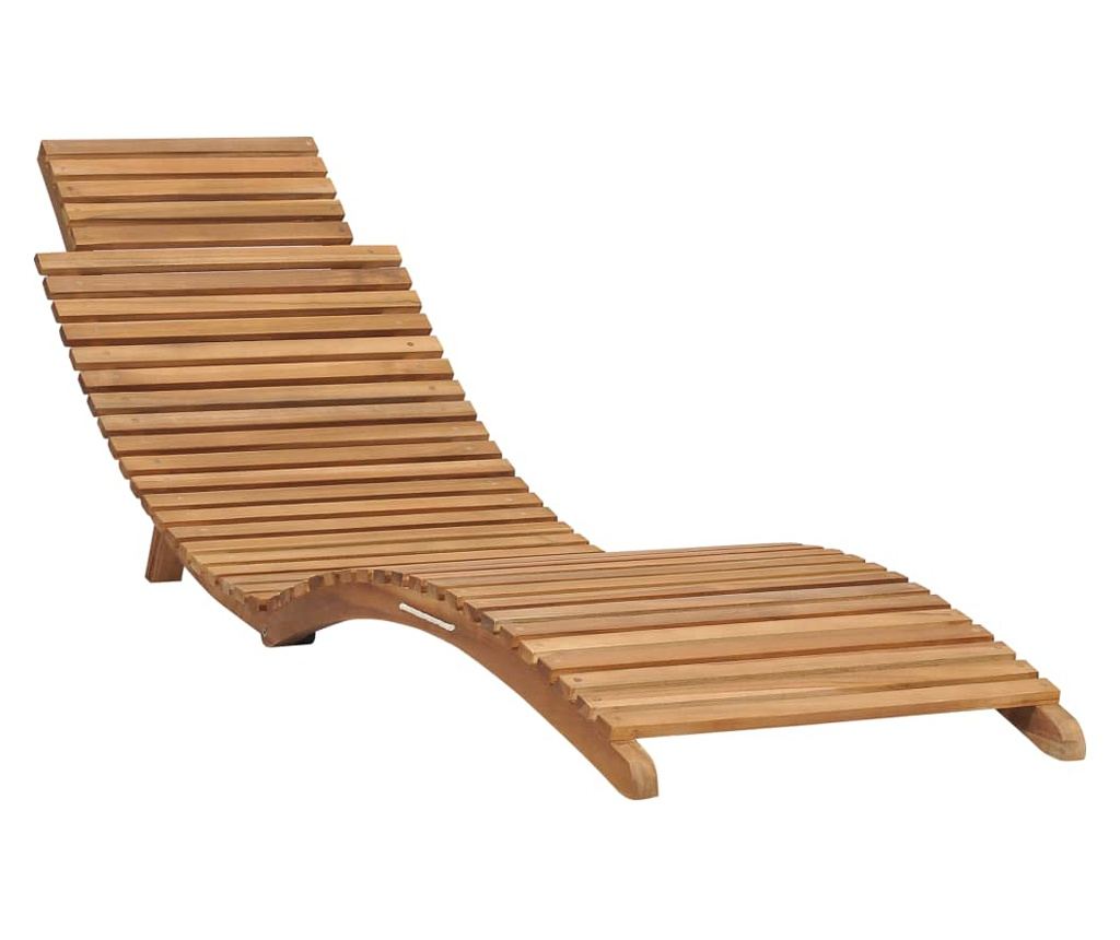 Сгъваем комплект градински мебели, 3 части, масивно тиково дърво - 3