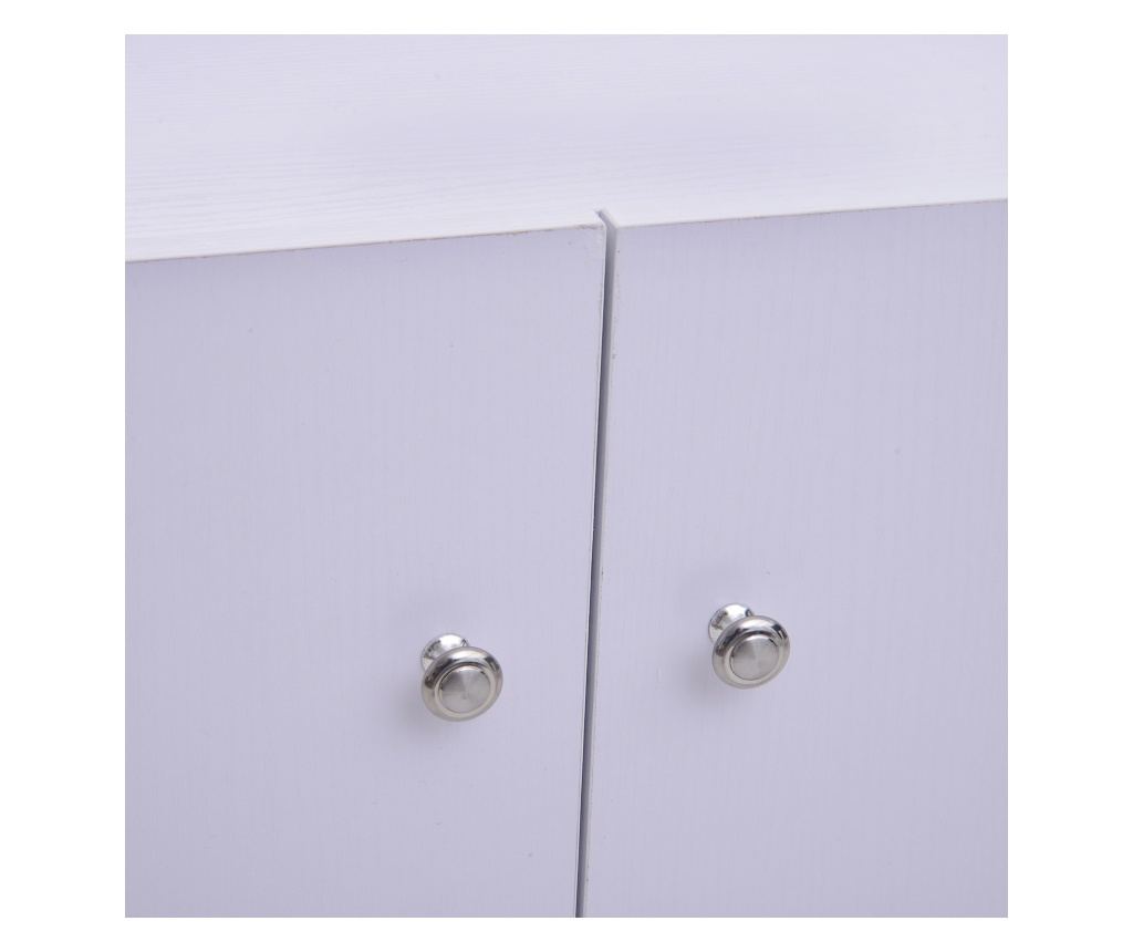 Pantofar cu rafturi, 83x30x90cm, alb - 2